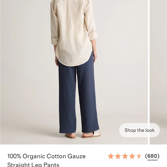 Quince Organic Cotton Gauze Pants - Picture 2 of 13